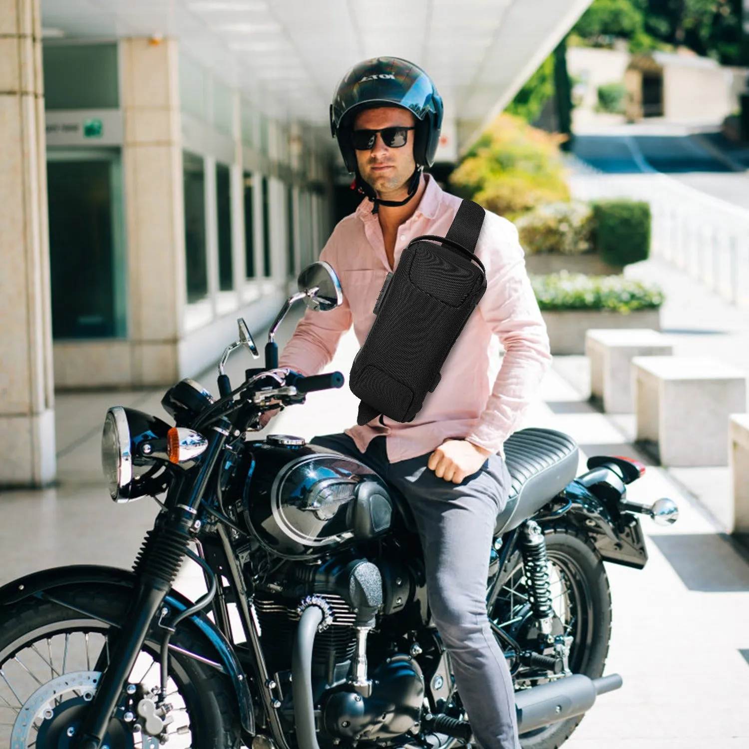 Men's Waterproof Anti-Theft Sling Backpack