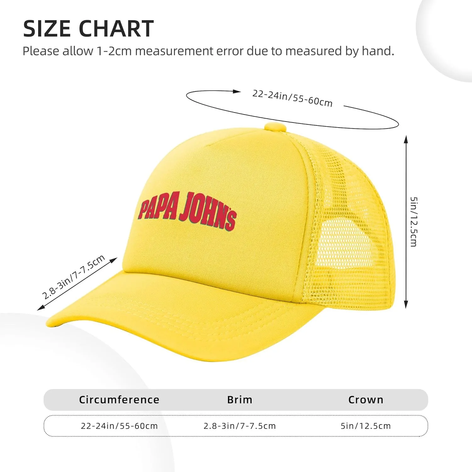 Men's Women's Logo Graphic Mesh Baseball Caps Adjustable Trucker Dad Caps Work Hat for Adult Unisex Women Men