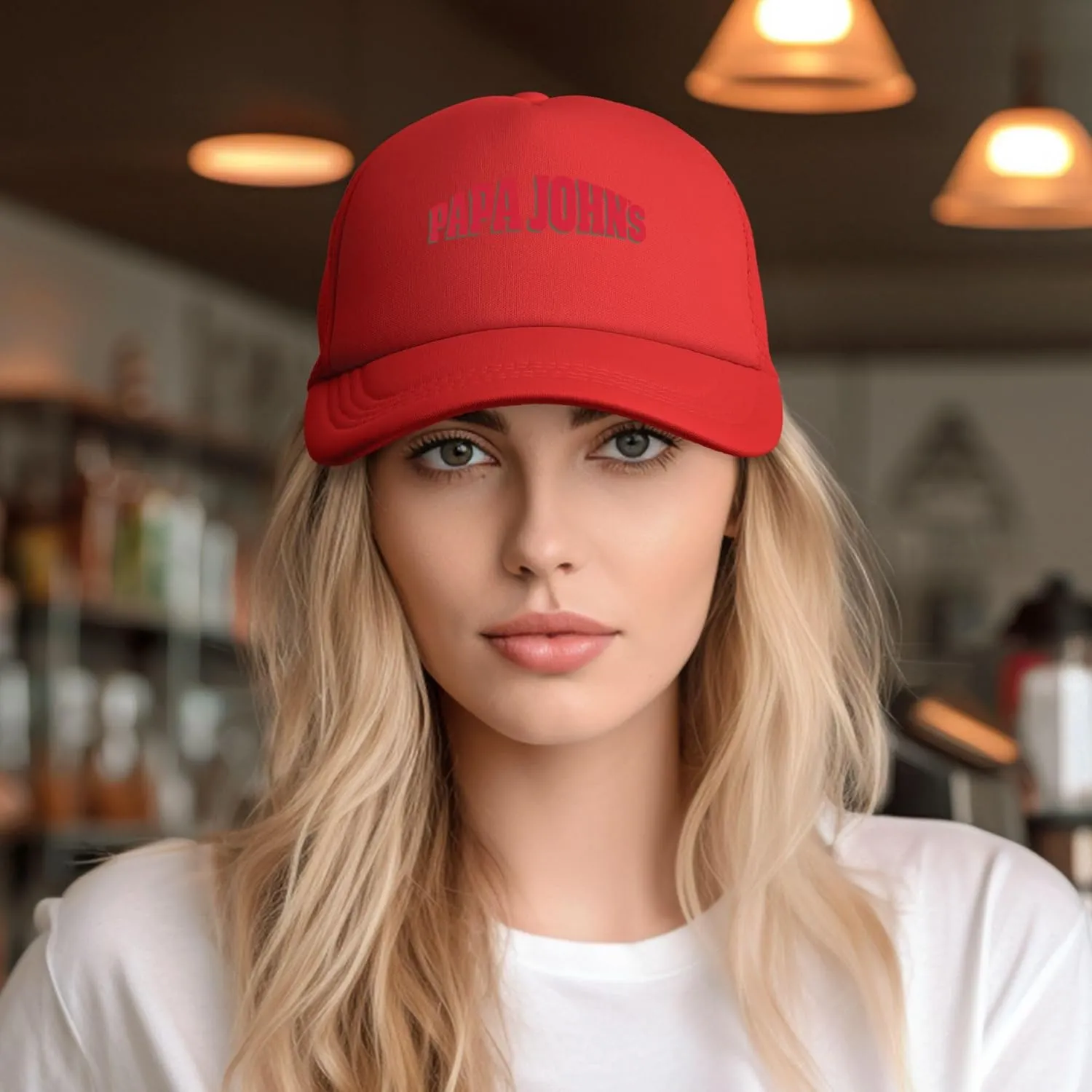 Men's Women's Logo Graphic Mesh Baseball Caps Adjustable Trucker Dad Caps Work Hat for Adult Unisex Women Men