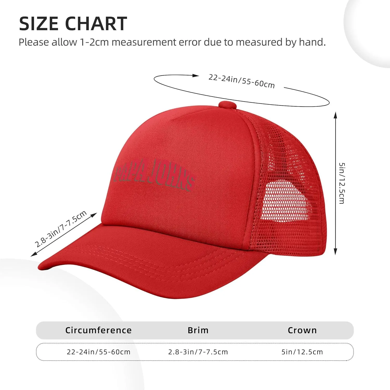 Men's Women's Logo Graphic Mesh Baseball Caps Adjustable Trucker Dad Caps Work Hat for Adult Unisex Women Men