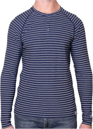 MERIWOOL Men's Base Layer Long Sleeve Henley - Lightweight Merino Wool Thermal