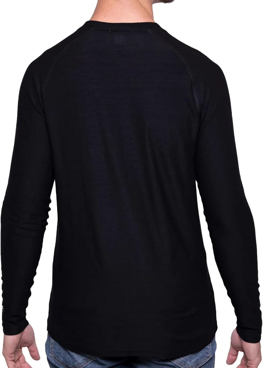 MERIWOOL Men's Base Layer Long Sleeve Henley - Lightweight Merino Wool Thermal