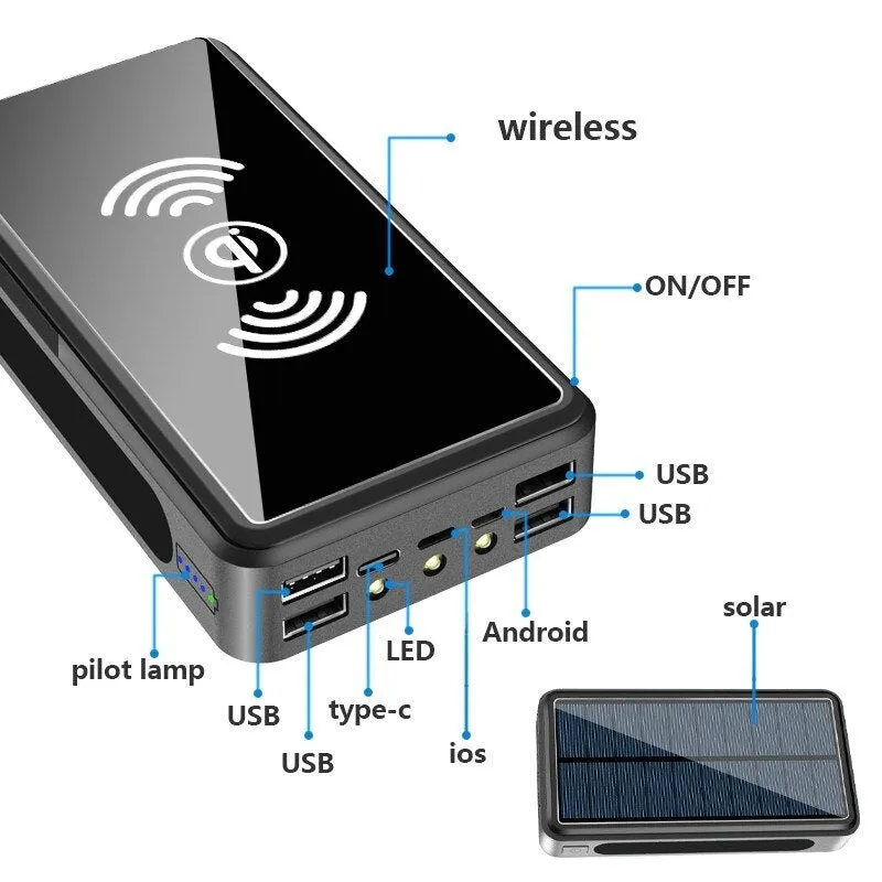 MERLIN SOLAR POWER BANK 10000MAH