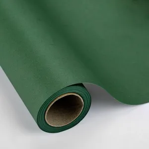 Merture Green Kraft Paper Roll - 12 In X 100 Ft (100 sq.ft.) Recyclable Wrapping Paper for Gift Wrapping, Bouquet Material, Art Craft, Table Runner, Banner