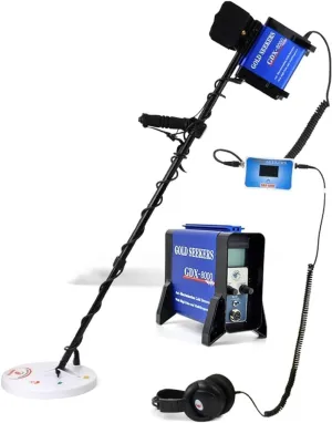 Metal Detector ，High Accuracy Waterproof Underground Metal Detector, External Wired or Bluetooth Headset,Has six Search Modes,for Hunting Treasure, Coin & Jewelry