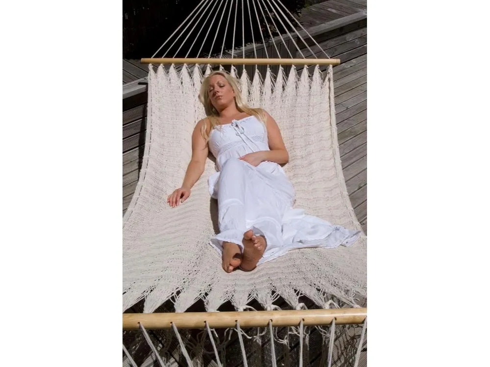 Mexican Spreader Bar Hammock - Off White