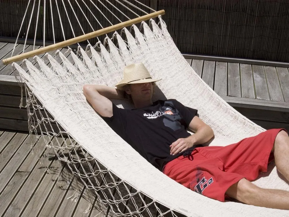Mexican Spreader Bar Hammock - Off White