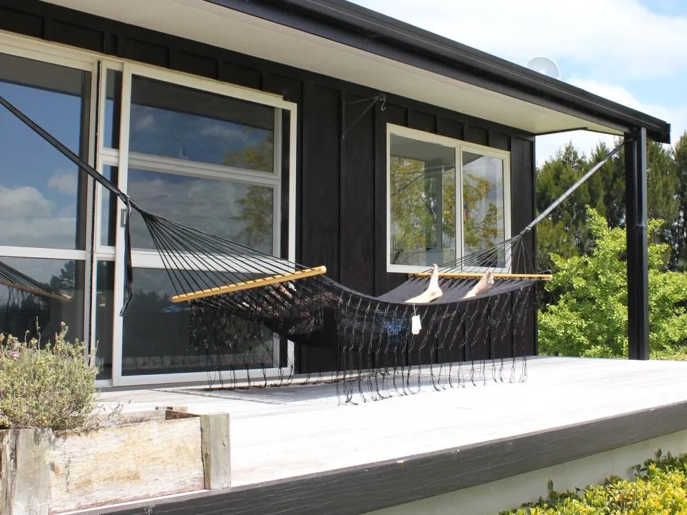 Mexican Spreader Bar Hammock - Polyester - Black