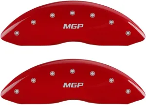 MGP 22226SMGPRD Caliper Covers-Red, Front and Rear: MGP Logo