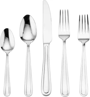 Mikasa 5149066 Kelby Stainless Steel Flatware, 20-Piece Set, Service for 4