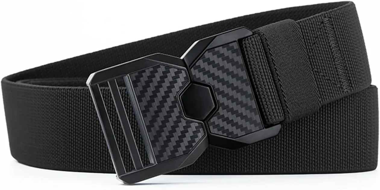 Military Tactical Belt, 1.5 Inch Nylon Web, Quick Release Buckle, Sport Belt for Golf and Hiking
