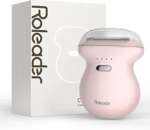 Mini Womens Electric Shaver Travel-Sized Body Hair Trimmer, Palm-Perfect Hair Removal Razor with LED Display, Waterproof Wet/Dry Use Type-C Charging, On-The-Go Pink