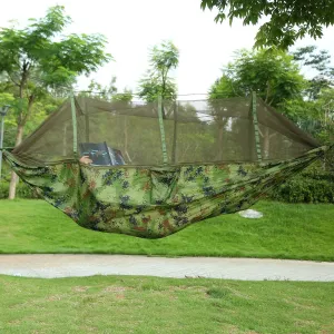 Minzan Hammock 600lbs Load-Bearing for Hiking, Camping, Beach (Camouflage)