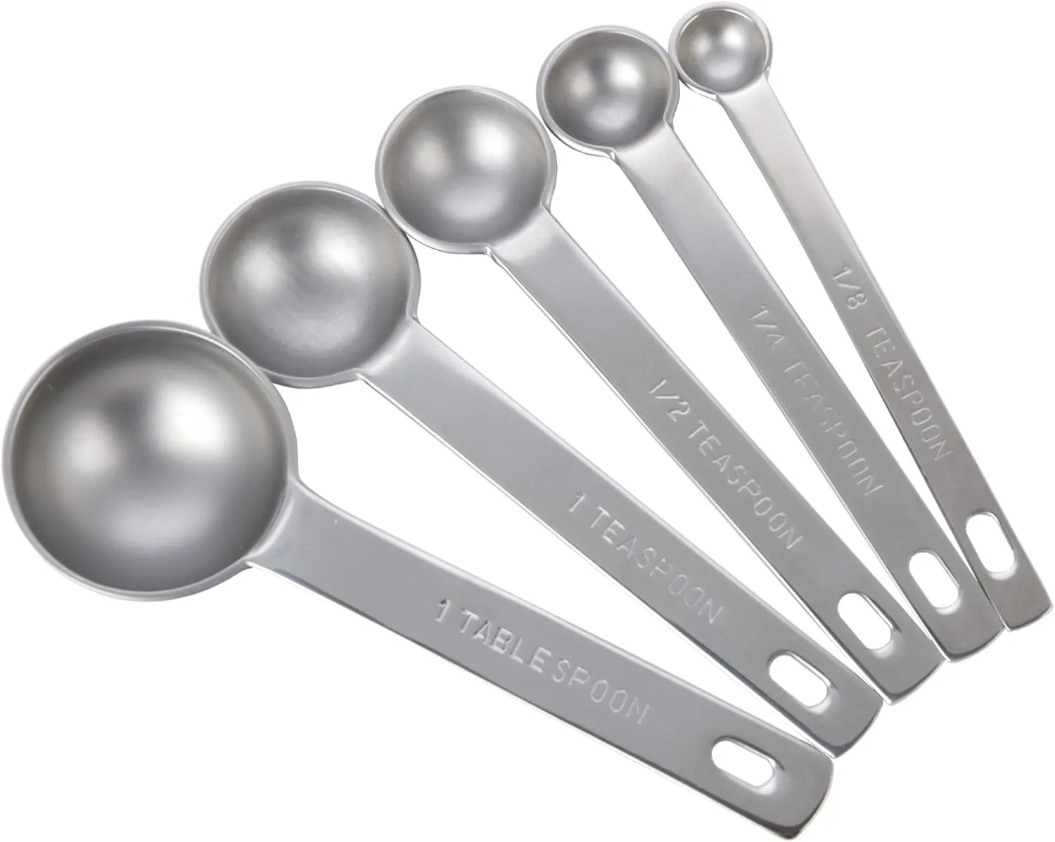 MIU France Stainless Steel Set of 5 Measuring Spoons
