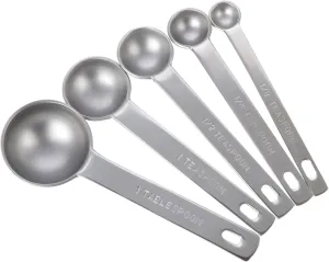 MIU France Stainless Steel Set of 5 Measuring Spoons