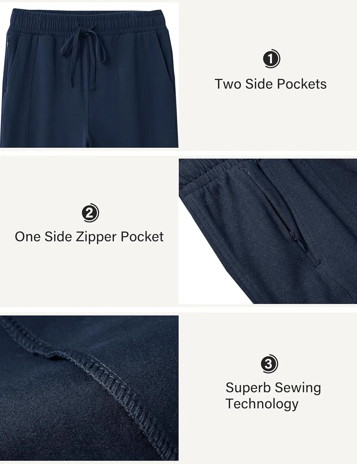 MoFiz Women's Capri Pants Wide Leg Plus Size Lightweight Quick Dry Hiking Pants Casual Loose Sweatpants Athletic Walking Yoga