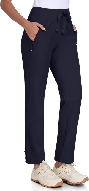 MoFiz Women's Hiking Pants Lightweight Outdoor Quick Dry Travel Joggers Water Resistant Athletic Pants Zipper Pockets