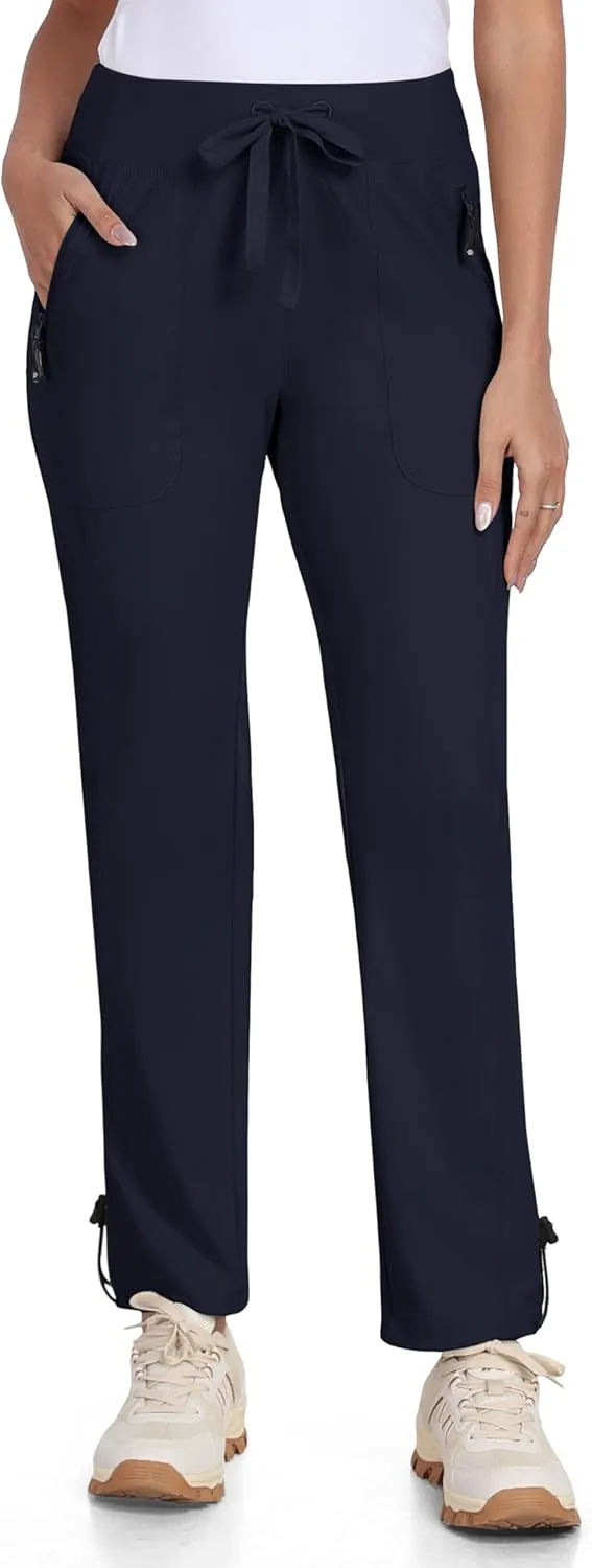 MoFiz Women's Hiking Pants Lightweight Outdoor Quick Dry Travel Joggers Water Resistant Athletic Pants Zipper Pockets