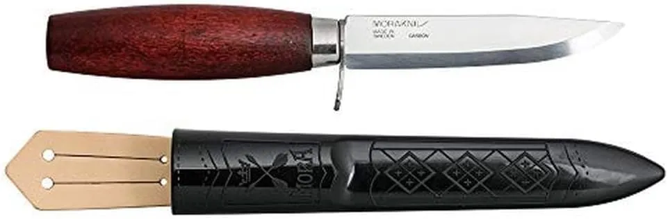 Morakniv Classic No 2 Knife with Finger Guard, Carbon Steel 105mm Blade