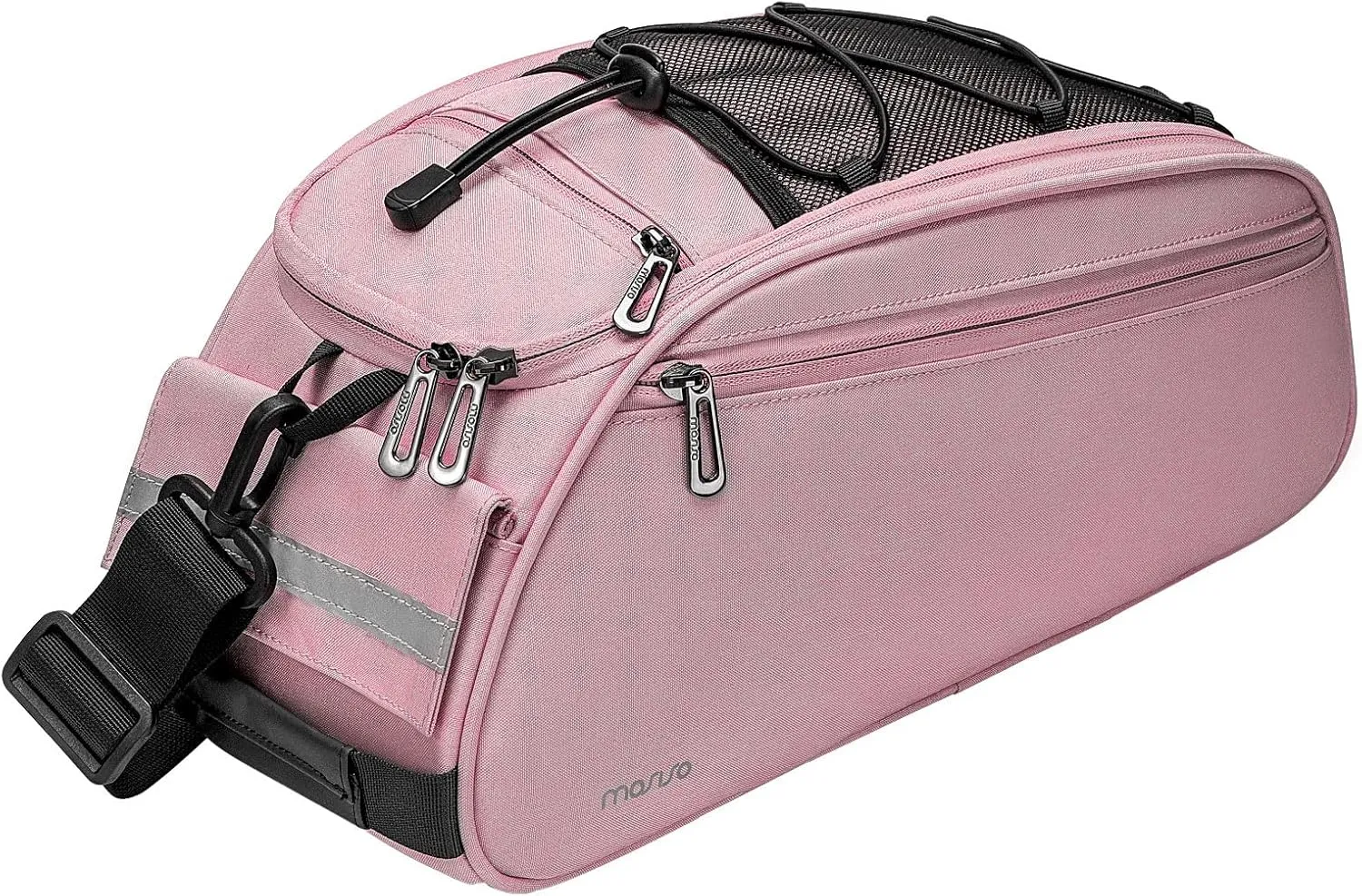 MOSISO Bike Rack Bag, Waterproof Bicycle Trunk Pannier Rear Seat Pouch Cycling Bike Carrier Backseat Storage Luggage Saddle Shoulder Bag