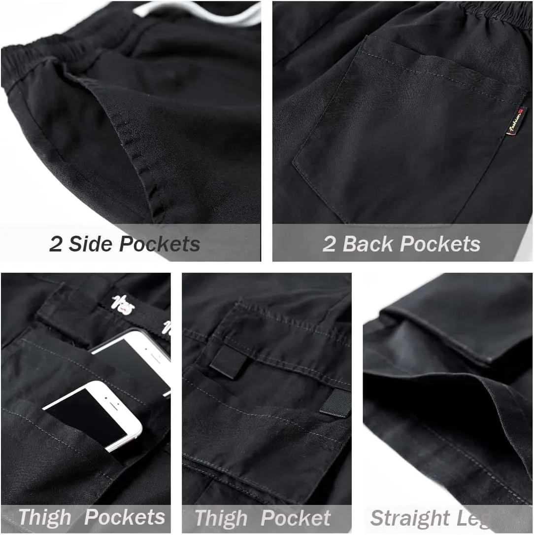 Msmsse Women's Cargo Hiking Shorts Multi-Pockets Bermuda Golf Outdoor Summer Shorts for Women