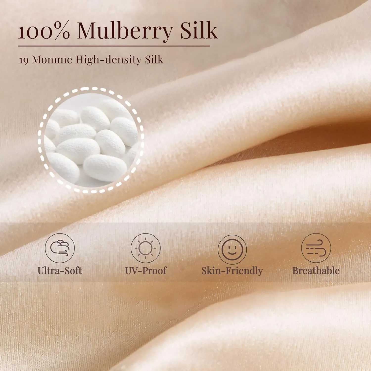 Mulberry Silk Sun Protection Mask - UPF 50  Lightweight Facial Shield for Outdoor Use