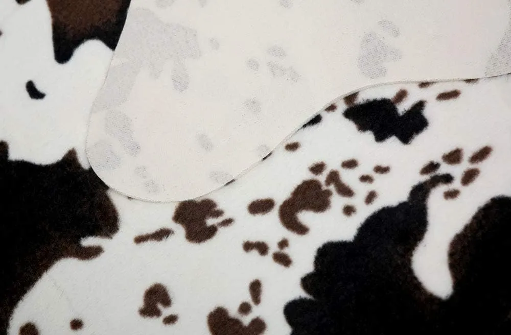 MustMat Cute Cow Print Rug Fun Faux Cowhide Area Rug Nice for Decorating Kids Room 29.5" W x 43.3" L