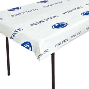 N. F. String & Son, Inc. NCAA The Penn State University Table Covers, Value Pack, 4 Table Covers, 40in. Wide x 9ft. Long, White Kraft Paper (Penn State Navy)