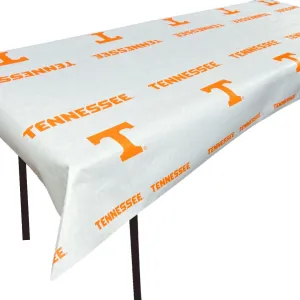 N. F. String & Son, Inc. NCAA University of Tennessee Paper Table Covers, Value Pack, 4 Table Covers, 40in. Wide x 9ft. Long, White Kraft Paper (Tennessee)