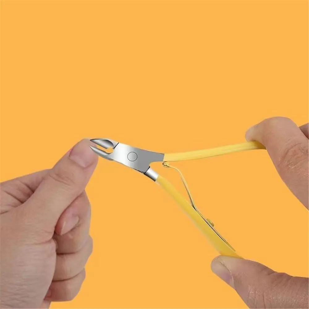 Nail clipper set, household, men and women's portable nail clippers, specialized eagle nose pliers for treating paronychia,Yellow 8,piece set