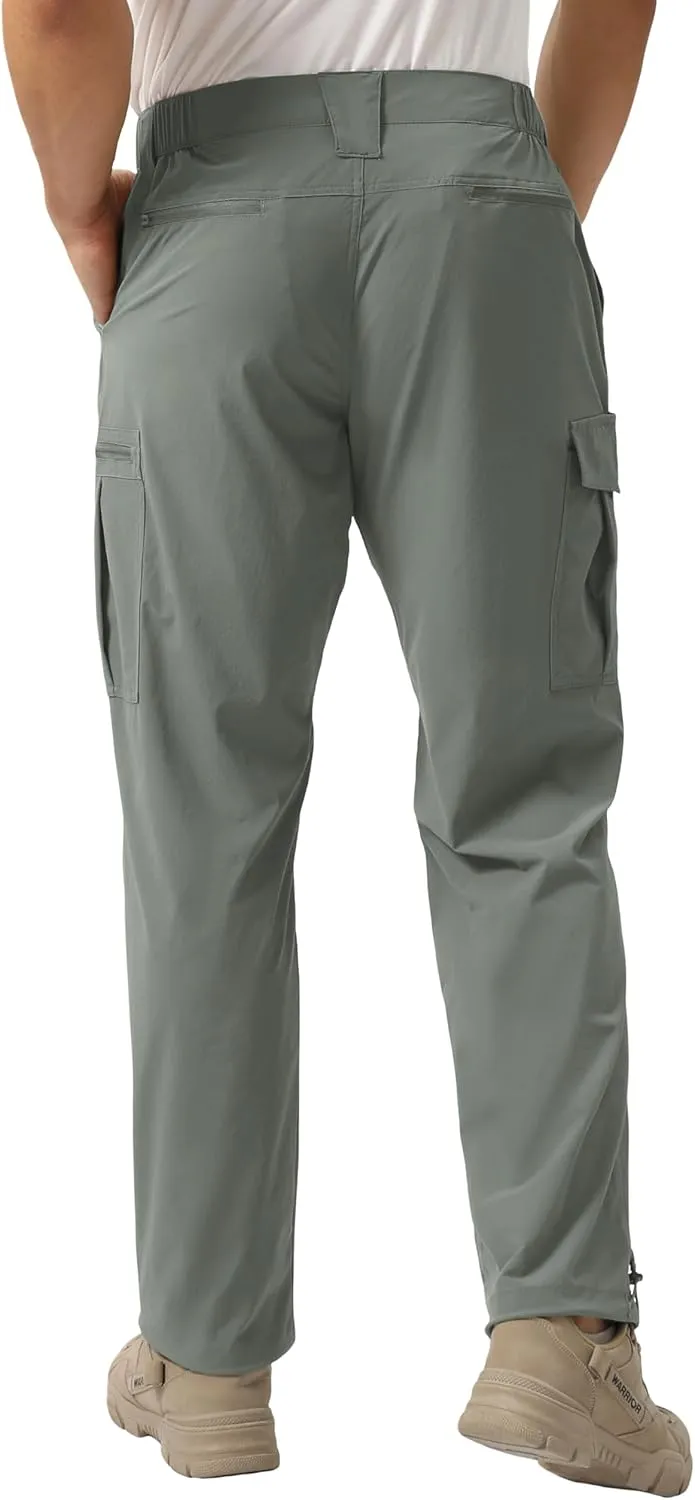 NATUVENIX Hiking Pants Men Lightweight Mens Travel Pants Quick Dry Cargo Pants for Men Stretch Work Pants Water Resistant