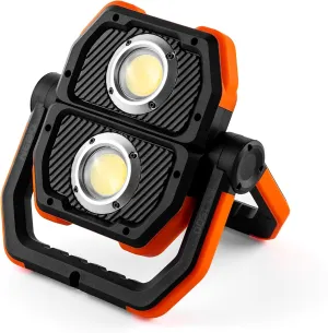 NEBO Master Series WL1500 COB Work Light | 1500 Lumens, 8 Light Modes, Rechargeable LED Light with 4000mAh Power Bank, Waterproof & Durable for Outdoor Use, Includes USB-C Charging Cable