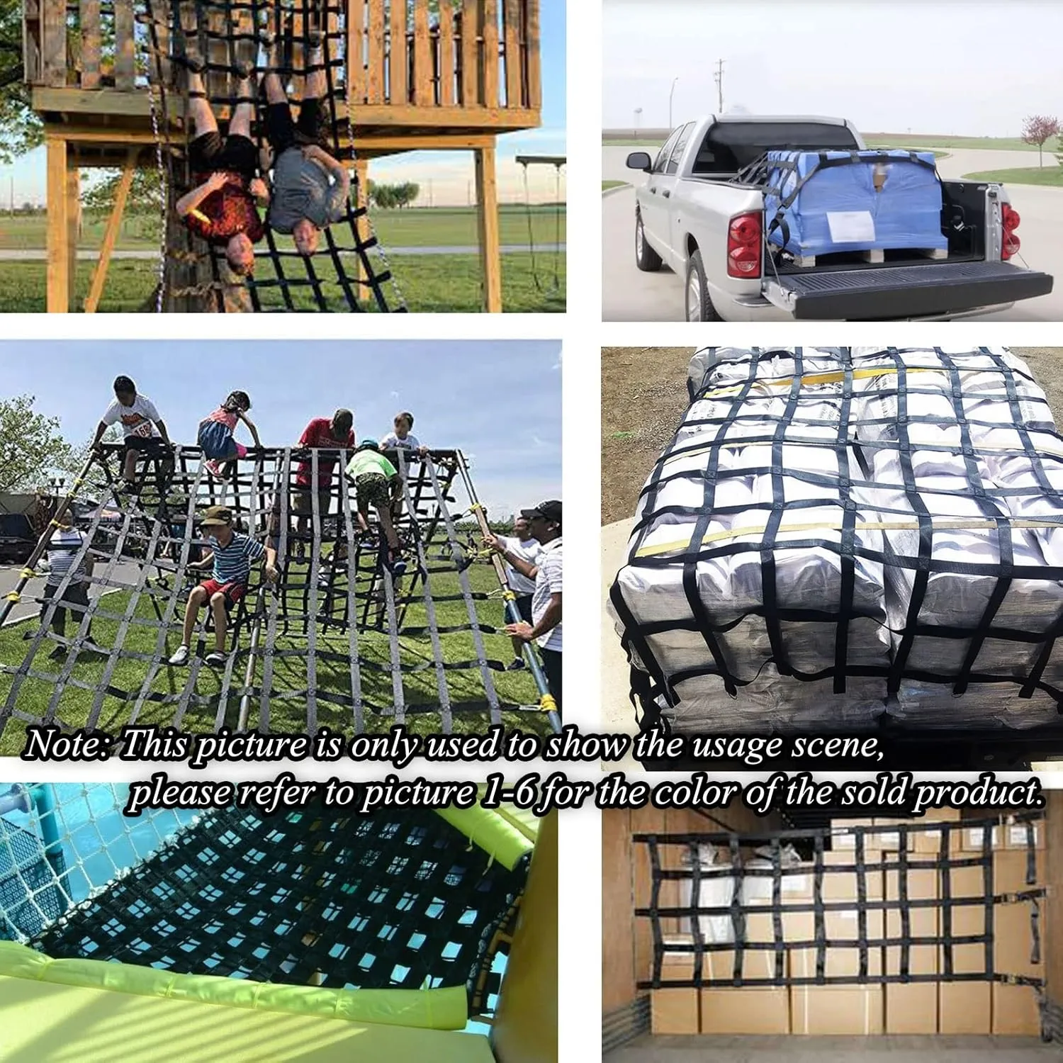 Net for Swing Set,Safety Nets Cargo Rope Heavy Duty Netting Rope Ladder Climbing Treehouse Protection Kids Playground Webbing Net,Ninja Warrior Obstacle Course,Training Equipment,Orange
