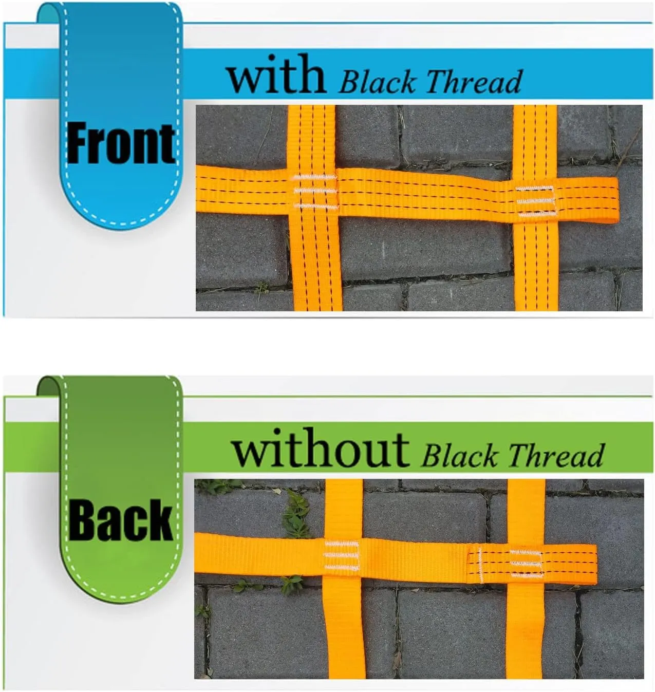 Net for Swing Set,Safety Nets Cargo Rope Heavy Duty Netting Rope Ladder Climbing Treehouse Protection Kids Playground Webbing Net,Ninja Warrior Obstacle Course,Training Equipment,Orange