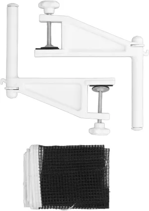 Net with Clamps, Table Net with Screw On Clamp Folding Adjustable Portable Table Tennis Net and Post Set for Indoor Outdoor