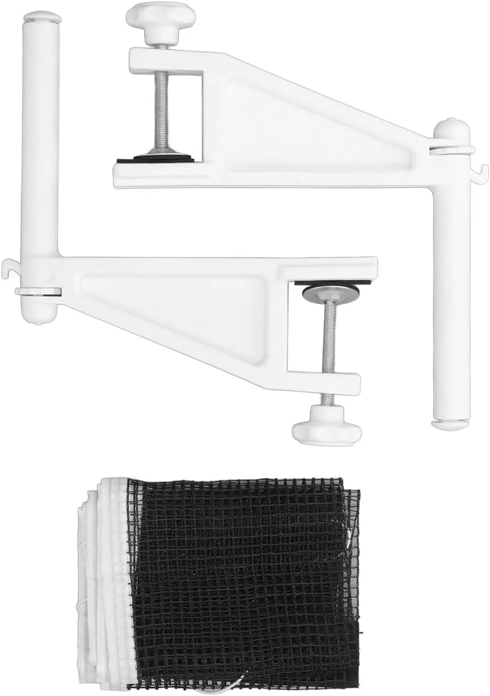Net with Clamps, Table Net with Screw On Clamp Folding Adjustable Portable Table Tennis Net and Post Set for Indoor Outdoor