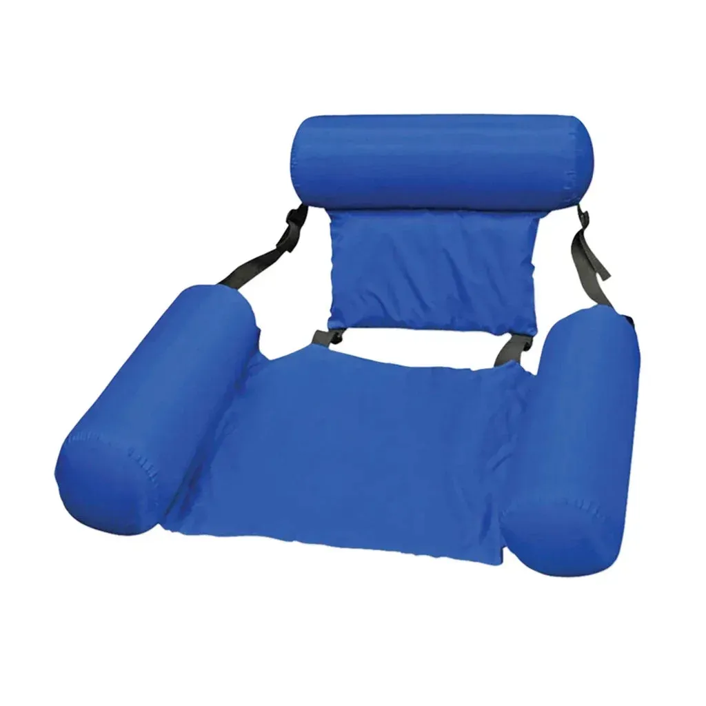 New Inflatable Pool Lounge Chair – Water Hammock, Float Mat & Swimming Pool Toy for Relaxation & Fun