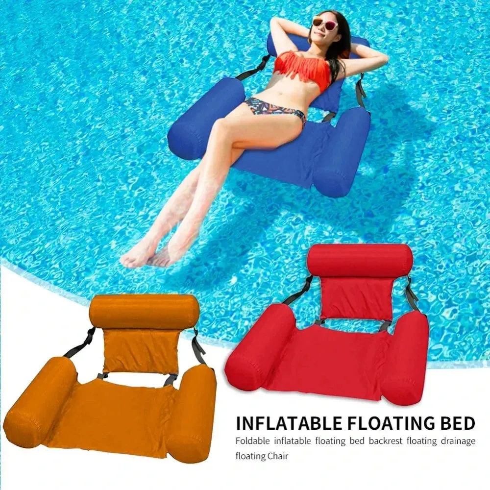 New Inflatable Pool Lounge Chair – Water Hammock, Float Mat & Swimming Pool Toy for Relaxation & Fun