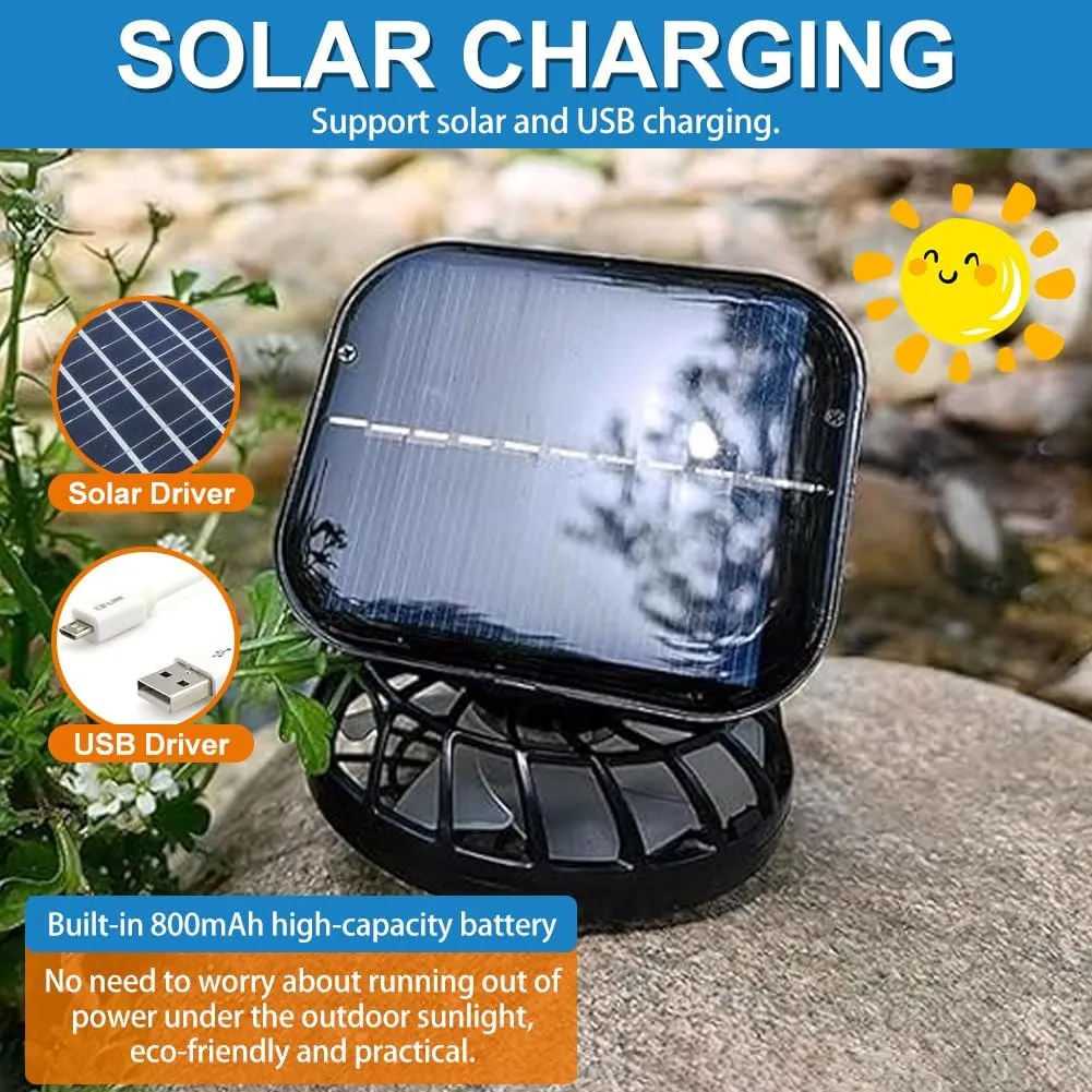 New Solar Fan Hat Sun Fishing Hat for Men Women with Solar Powered Panel Fans Built in Hiking Hats and Sunblock Sleeves