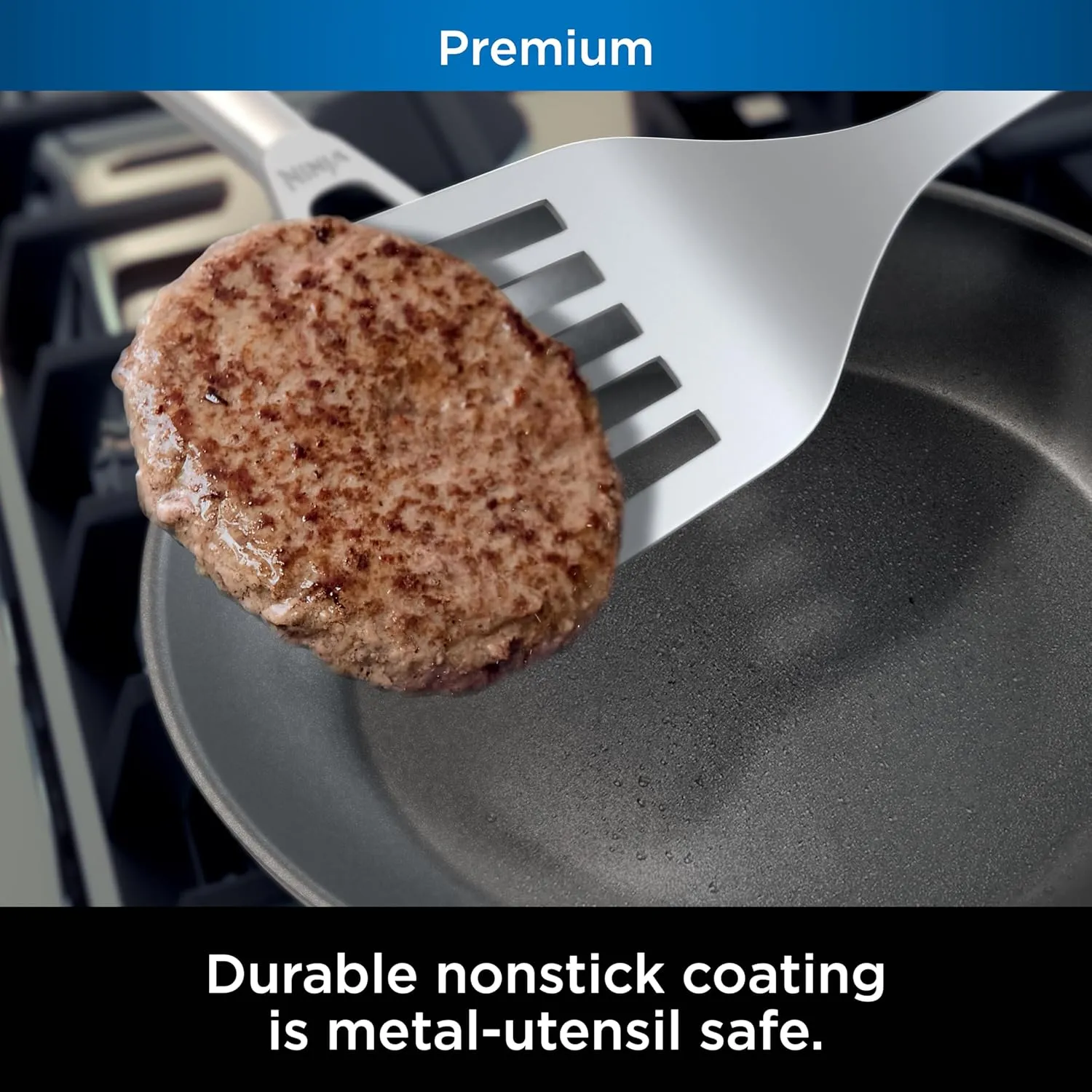 Ninja C39600 Foodi NeverStick Premium Hard-Anodized 13-Piece Cookware Set, Guaranteed to Never Stick, Nonstick, Durable, Oven Safe to 500°F, Grey