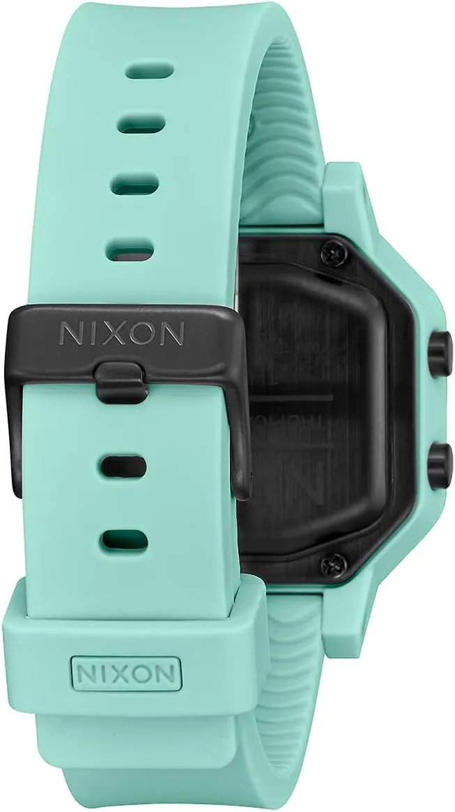 NIXON Siren A1311-100m Water Resistant Women's Digital Sport Watch (38mm Watch Face, 18mm-16mm Pu/Rubber/Silicone Band) - Made with #Tide Recycled Ocean Plastics