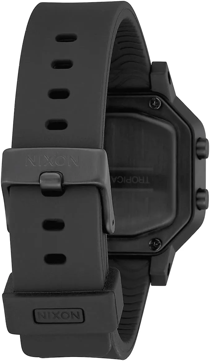 NIXON Siren A1311-100m Water Resistant Women's Digital Sport Watch (38mm Watch Face, 18mm-16mm Pu/Rubber/Silicone Band) - Made with #Tide Recycled Ocean Plastics