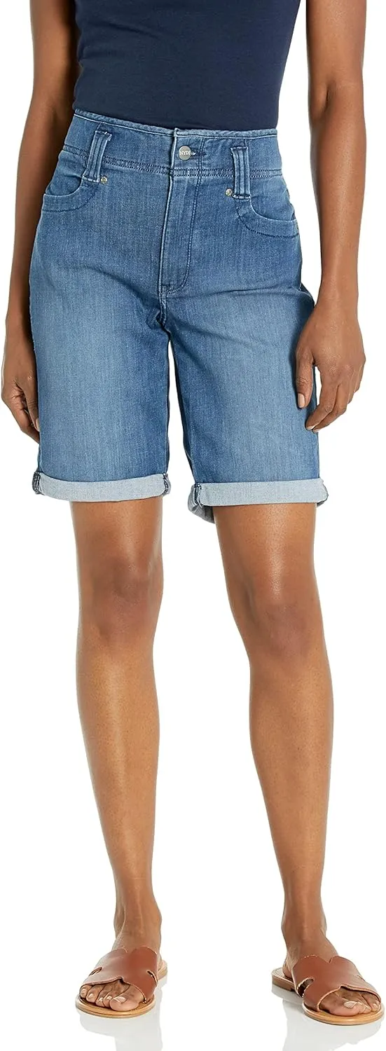 NYDJ Women's High Rise Short With Binding Detail
