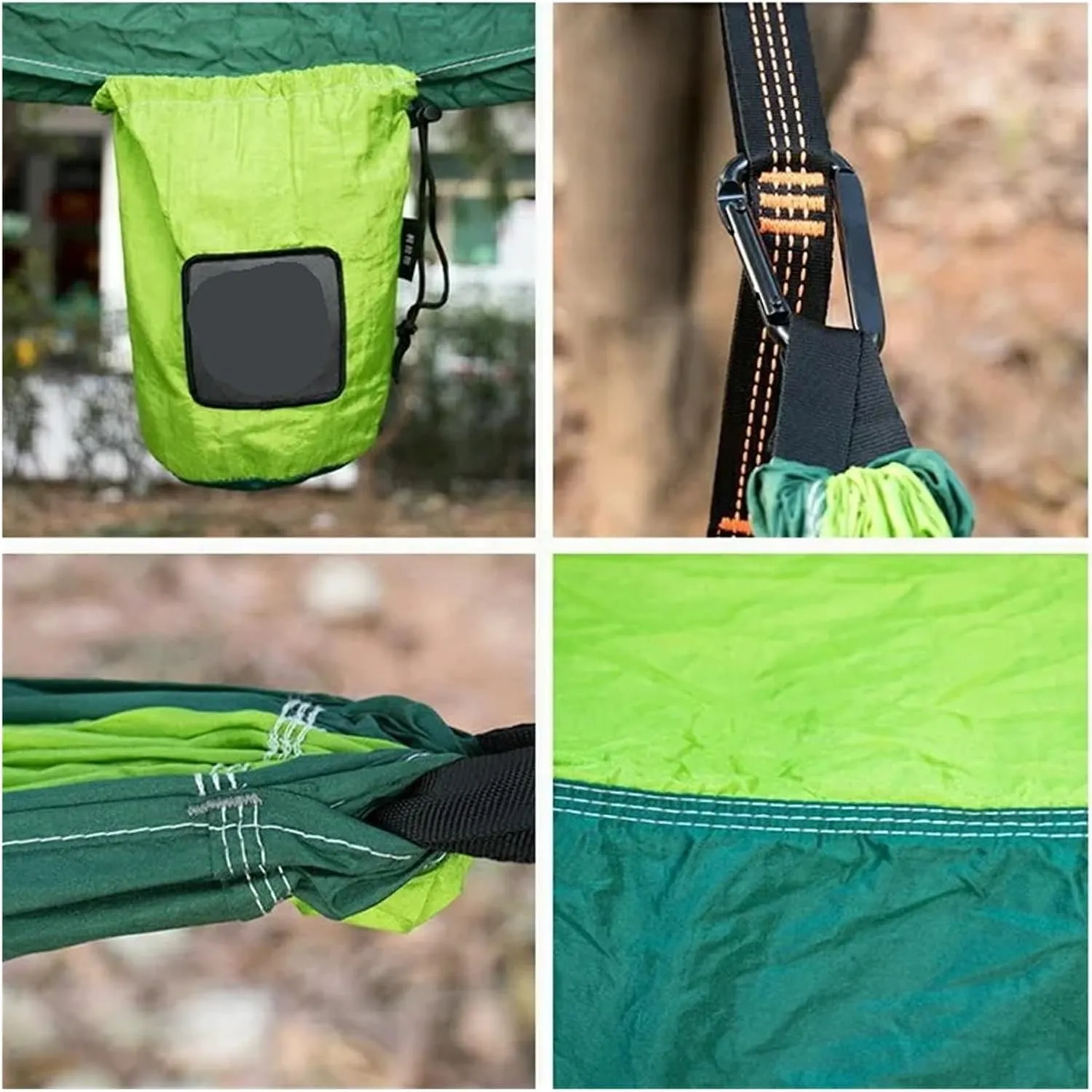 Nylon Parachute Hammock Net Portable Nylon Parachute Fabric Single and Double Size Outdoor Camping Hiking Garden Hammock Terrace Hammock(Model 4,270cmX140cm)