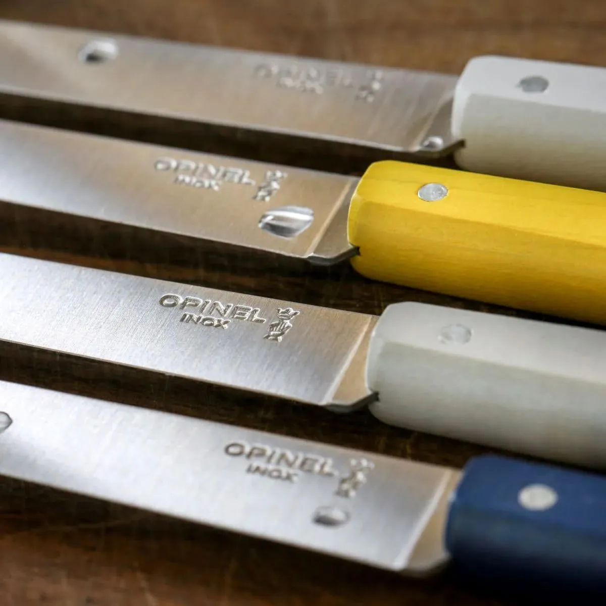 OPINEL Set of 4 table knives N°125 Bon Appetit Celeste