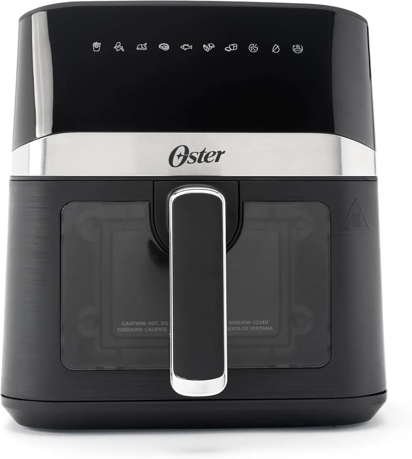 Oster 4-Quart Digital Air Fryer, Medium Size, Touchscreen Controls, Viewing Window, Energy Efficient Cooking, 10 Preset Functions, Easy Cleanup