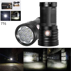 Outdoor 7X T6 LED 3 Modes Flashlight Pro LED Flashlight Torch Lamp 18650 Waterproof Led Bike Light Front Lamp #3O30