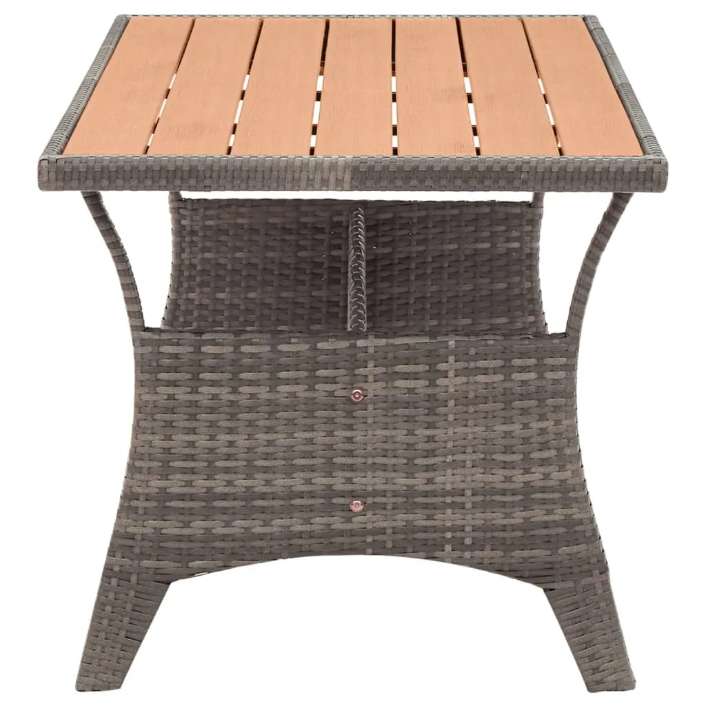 Outdoor Dining Table Patio Table Garden Wicker Furniture PE Rattan