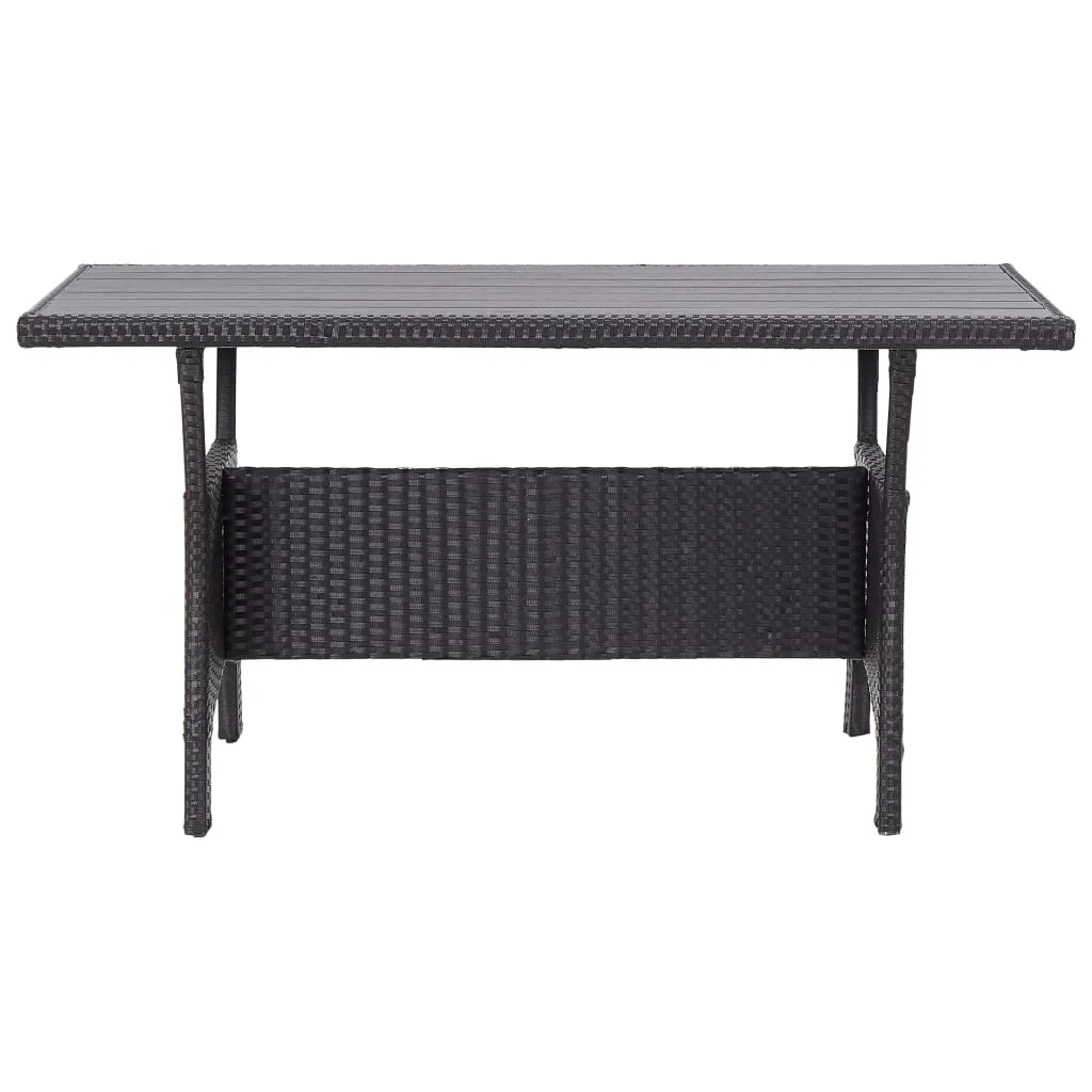 Outdoor Dining Table Patio Table Garden Wicker Furniture PE Rattan