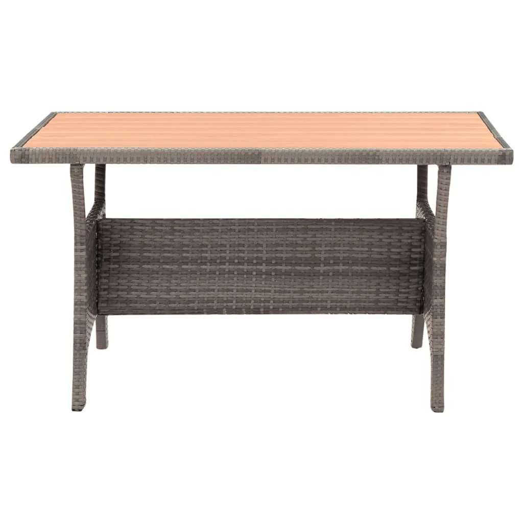 Outdoor Dining Table Patio Table Garden Wicker Furniture PE Rattan